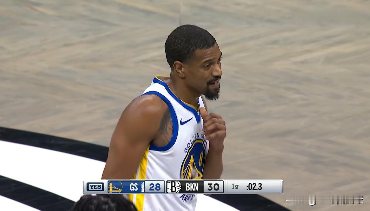 勇士大将梅尔顿真是球队的替补神兵！在今天勇士客场挑战篮网的上半场比赛中，梅尔顿替