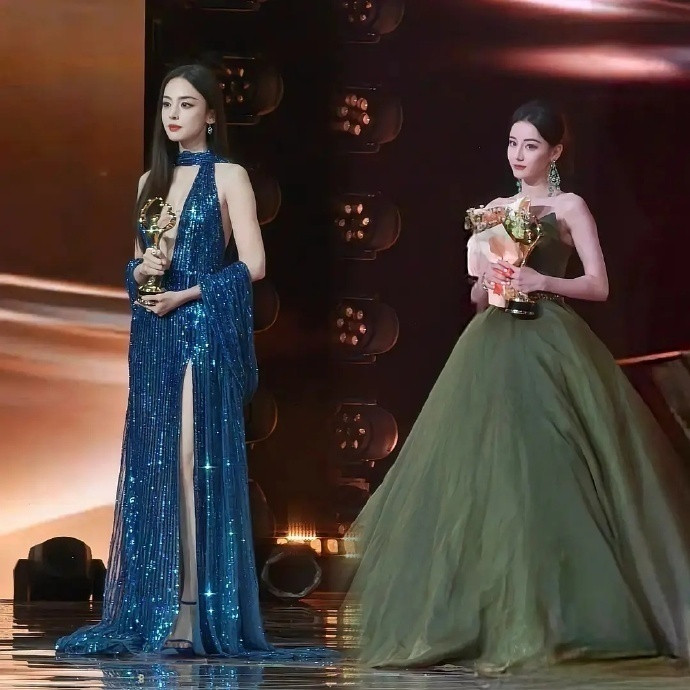 迪丽热巴和娜扎同框，看来身高真的蛮重要