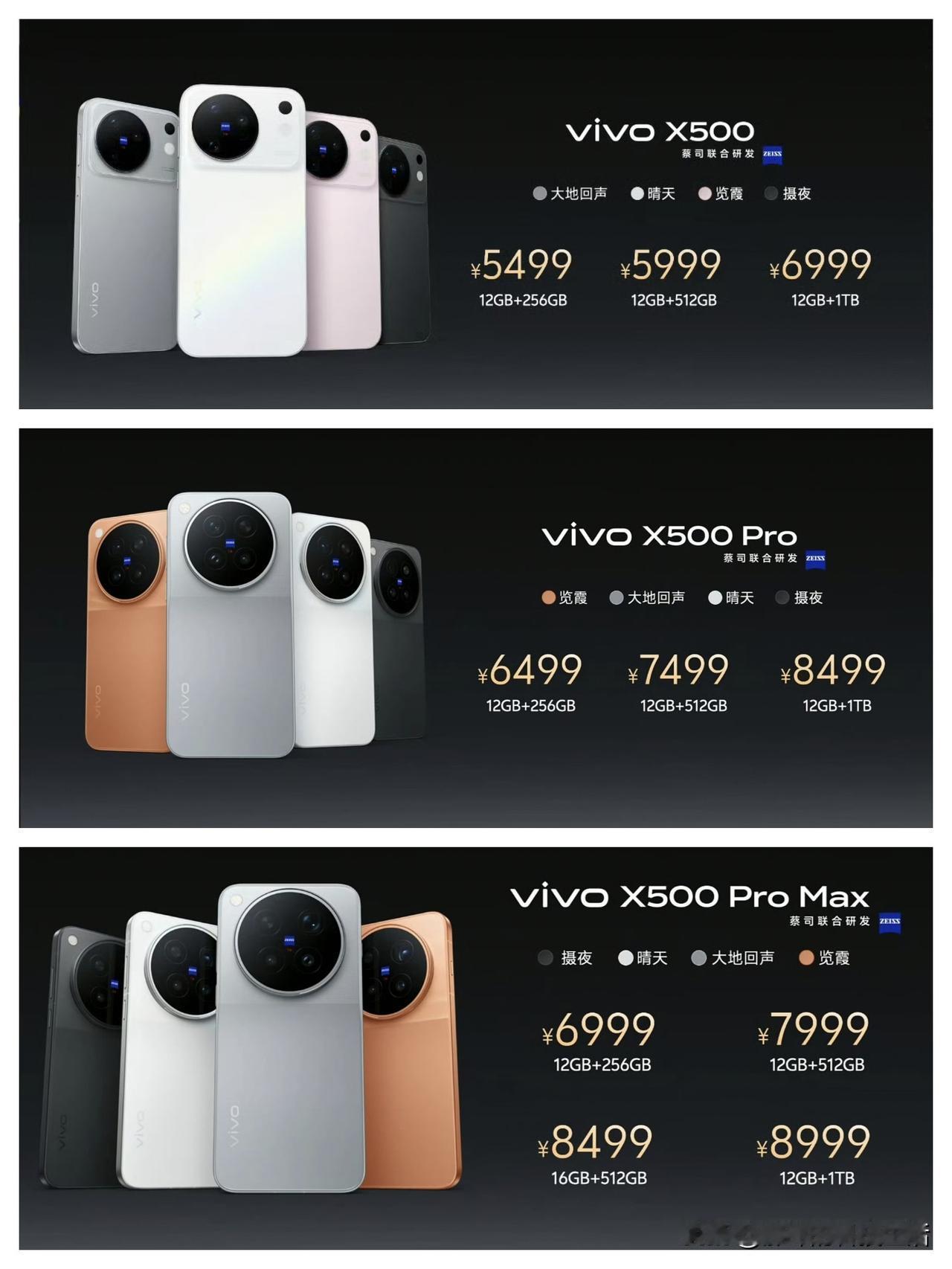 vivoX500这场发布会把我看懵了你敢信X500Pro没有16G