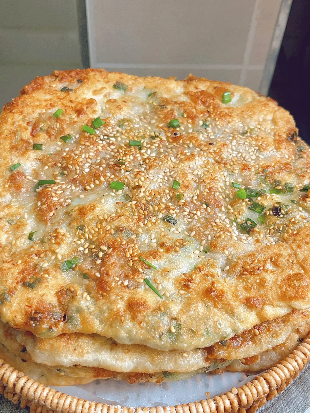 晚上和的面，早上煎的饼！！！