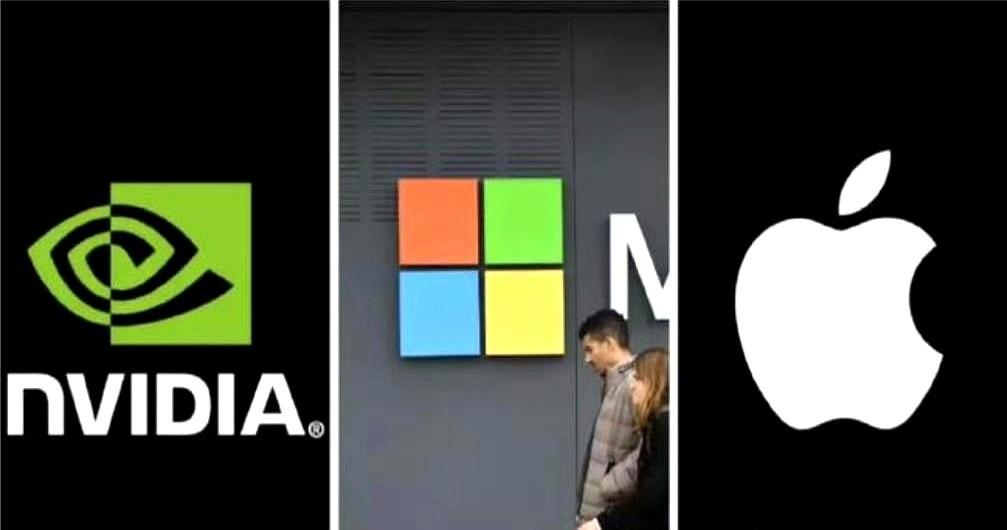 有时候刷到这种新闻，心里真不是滋味。苹果4万亿，微软4万亿，英伟达更狠，都