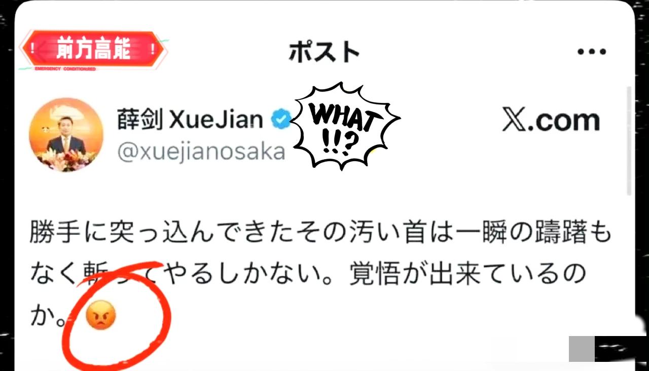 日本记者石井孝明这话说得也太离谱了吧！他居然发文叫嚣，说东方大国驻大阪领事薛剑的