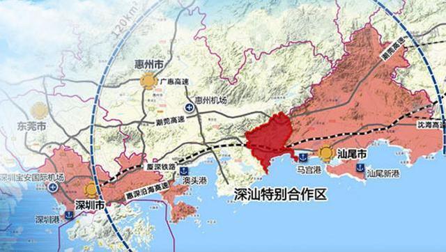 合作区规划范围包括汕尾市海丰县鹅埠,小漠,鲘门,赤石四镇,总面积468.