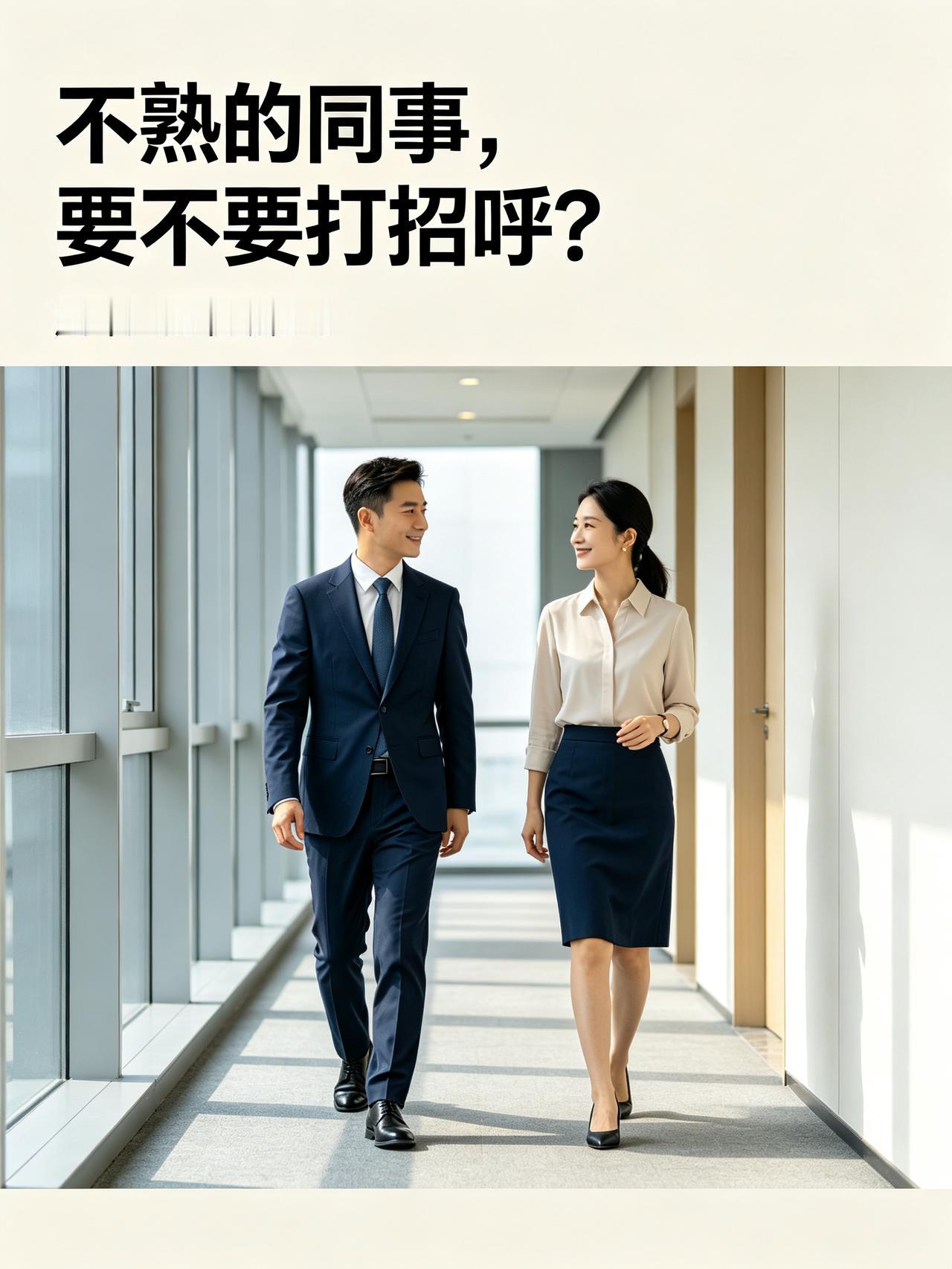 一位局长说：“不熟的同事不要打招呼。迎面遇上了，如果眼神没对上，直接走，当没看