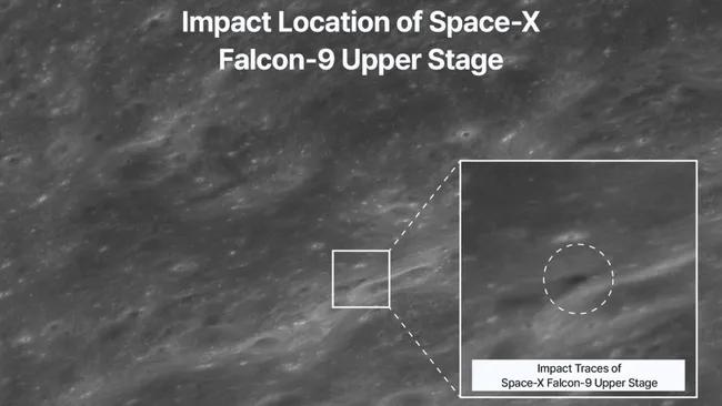 中国卫星没有拍到马斯克火箭撞击月球坑，影像来自韩国月球轨道器“赏月号。据《光