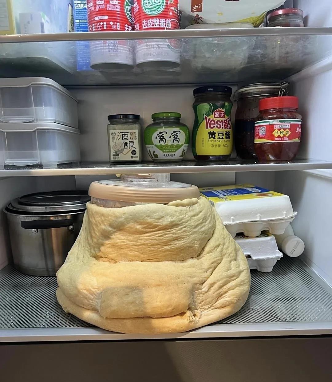 打开冰箱，好家伙，天塌啦