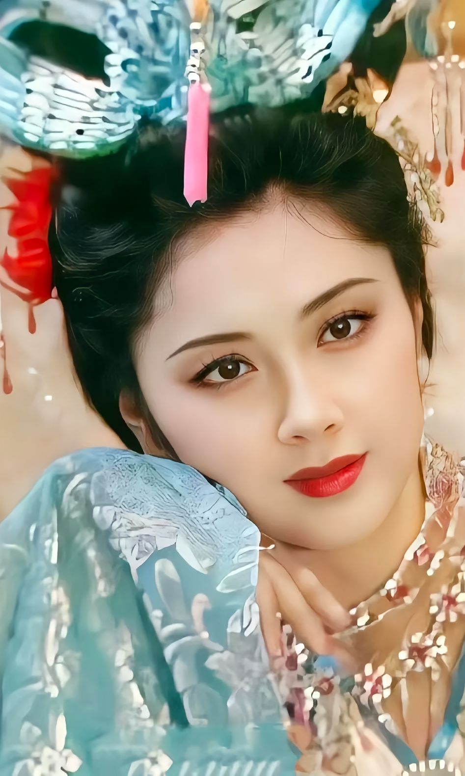 只要今生不想来世！小时候只顾看猴子了西游记女儿国国王朱琳古装美人