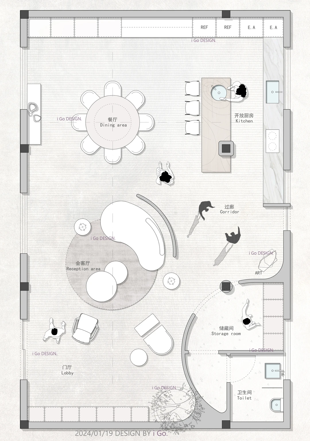 91㎡生活会馆爆改｜直接签单 设计师来抄作业