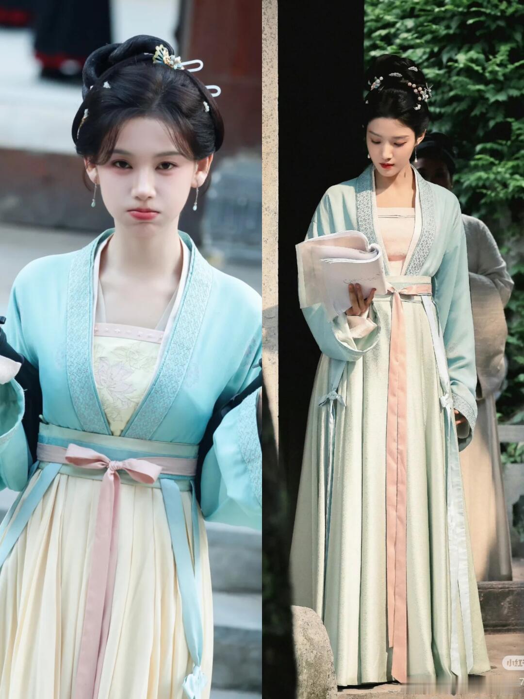 李沐宸新剧的路透造型和卢昱晓榜上佳婿的撞衫率也太高了吧​​​