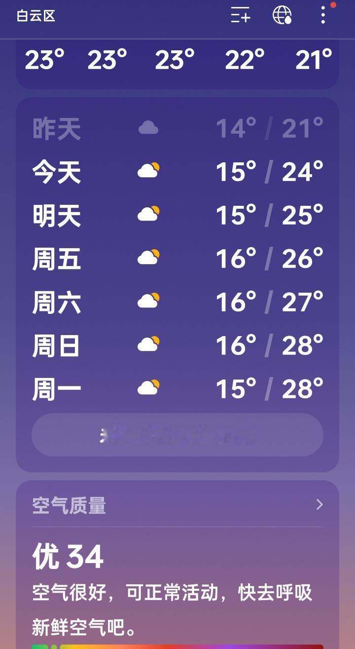 还有几天就是2026年春节了，当下广州冬天温度，可真是太舒服了，现在我所处的位置