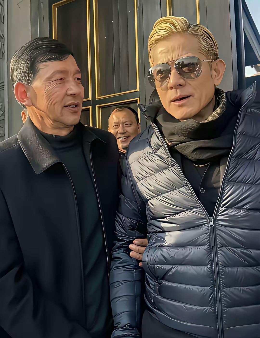 58岁郭富城，跟同龄老丈人站一起，竟一点没占到便宜？！这保养砸钱都打水漂了？