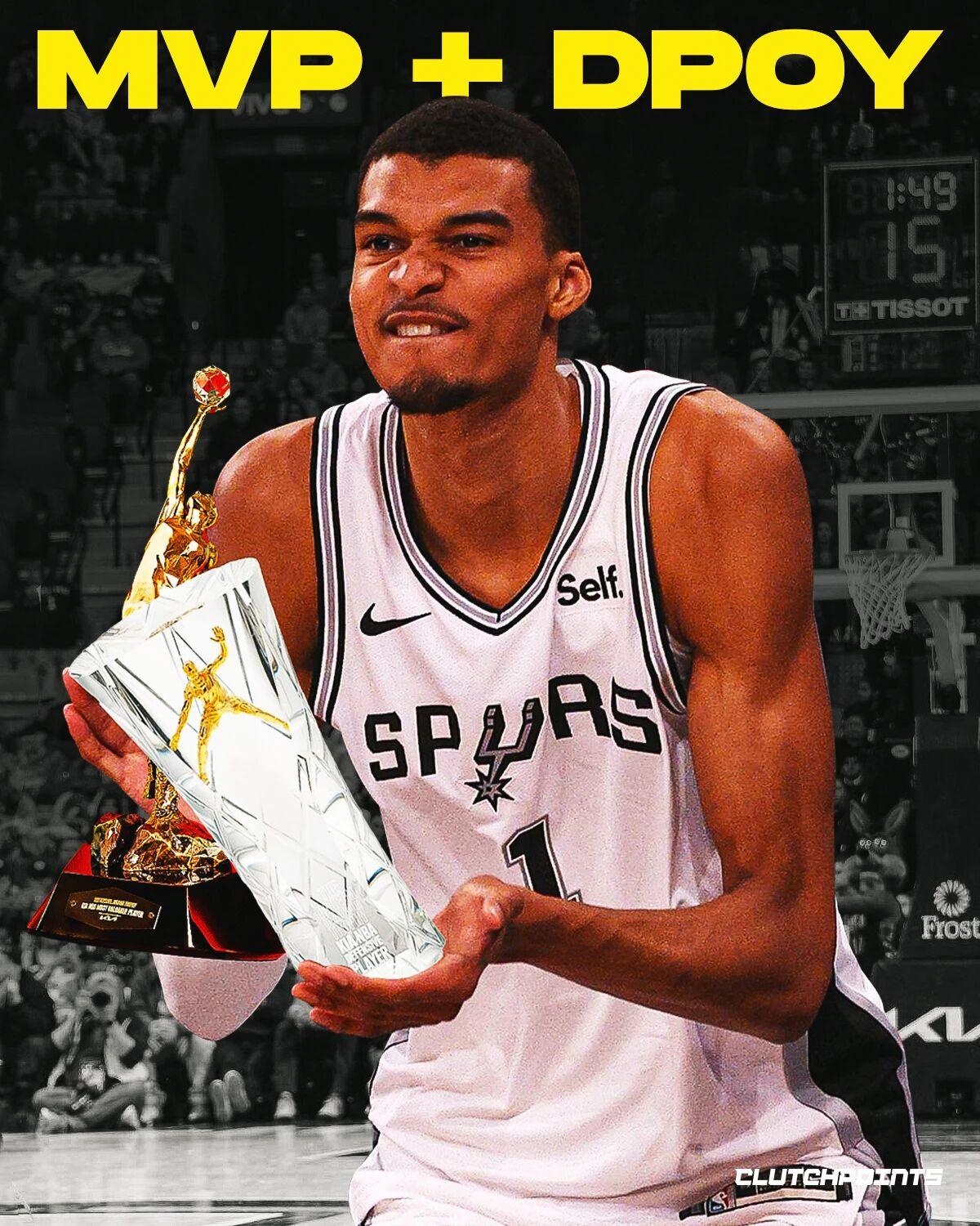 相比于亚历山大的退步，文班亚马更值得拿MVP！今天雷霆战胜魔术后取得了54胜