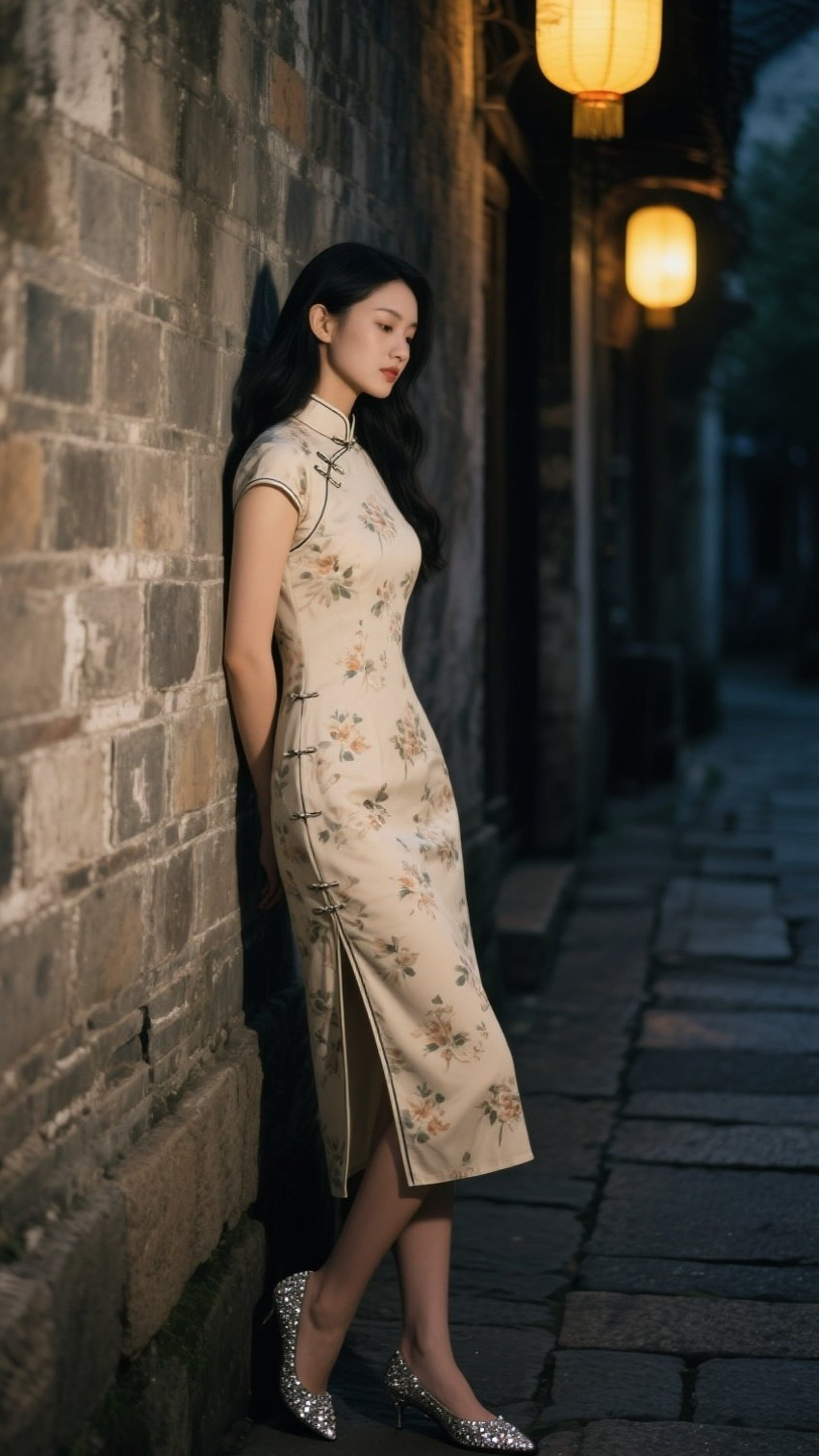 旗袍丽人回眸一笑倾城美女写真