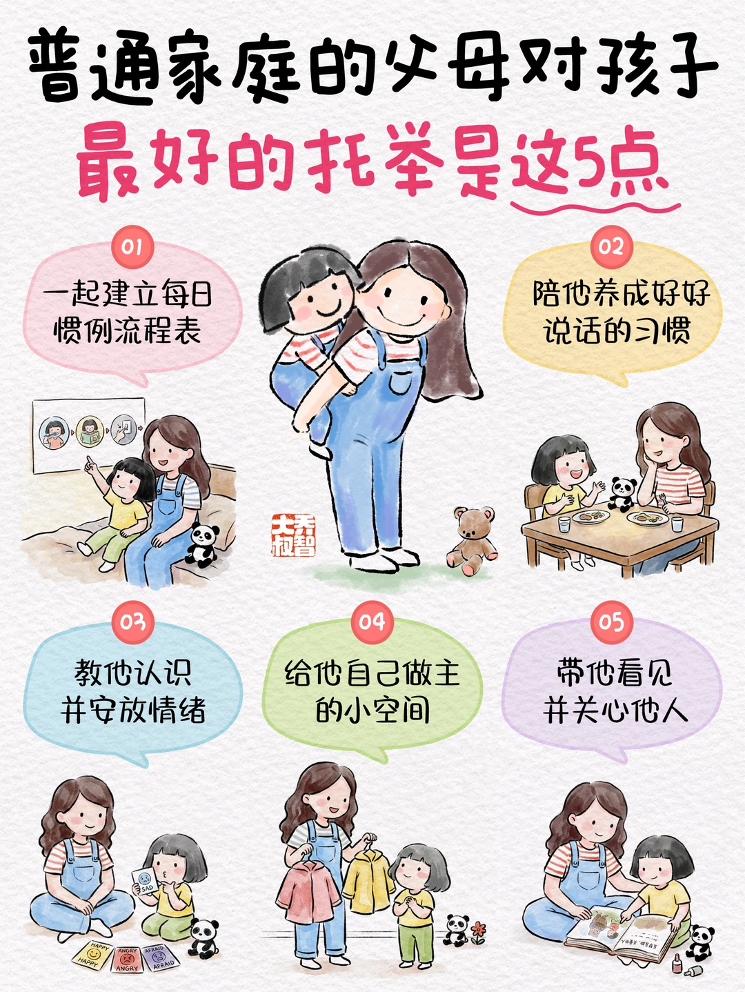 普通家庭的父母，对孩子最好的托举是这5点