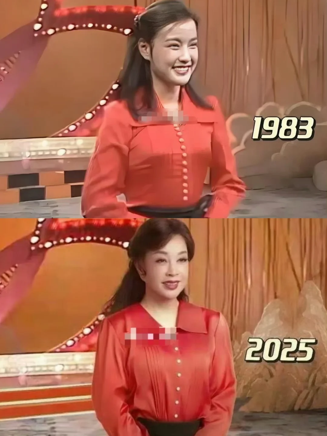 不愧是庆奶！刘晓庆穿上了47年前的衣服