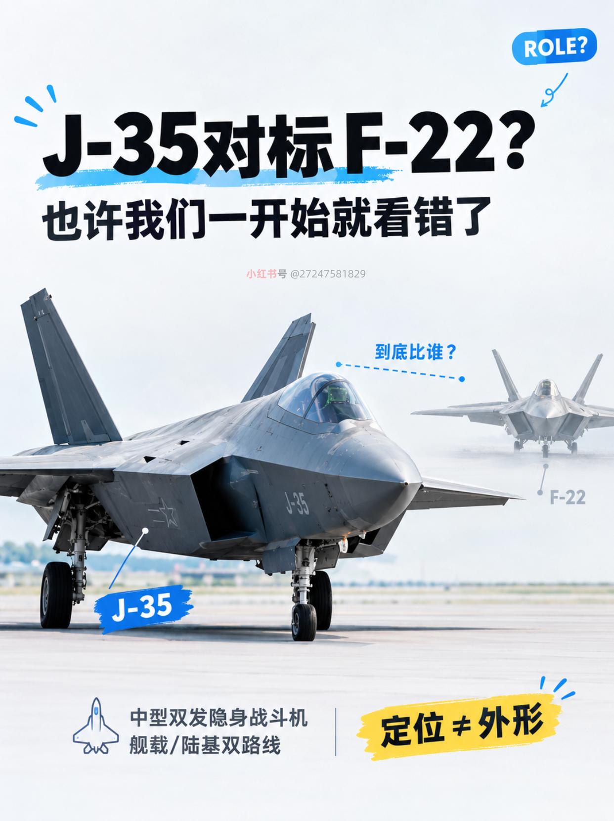 歼-35对标F-22？双发布局暴露真实野心！J-35究竟对标谁？双发布局暴露了
