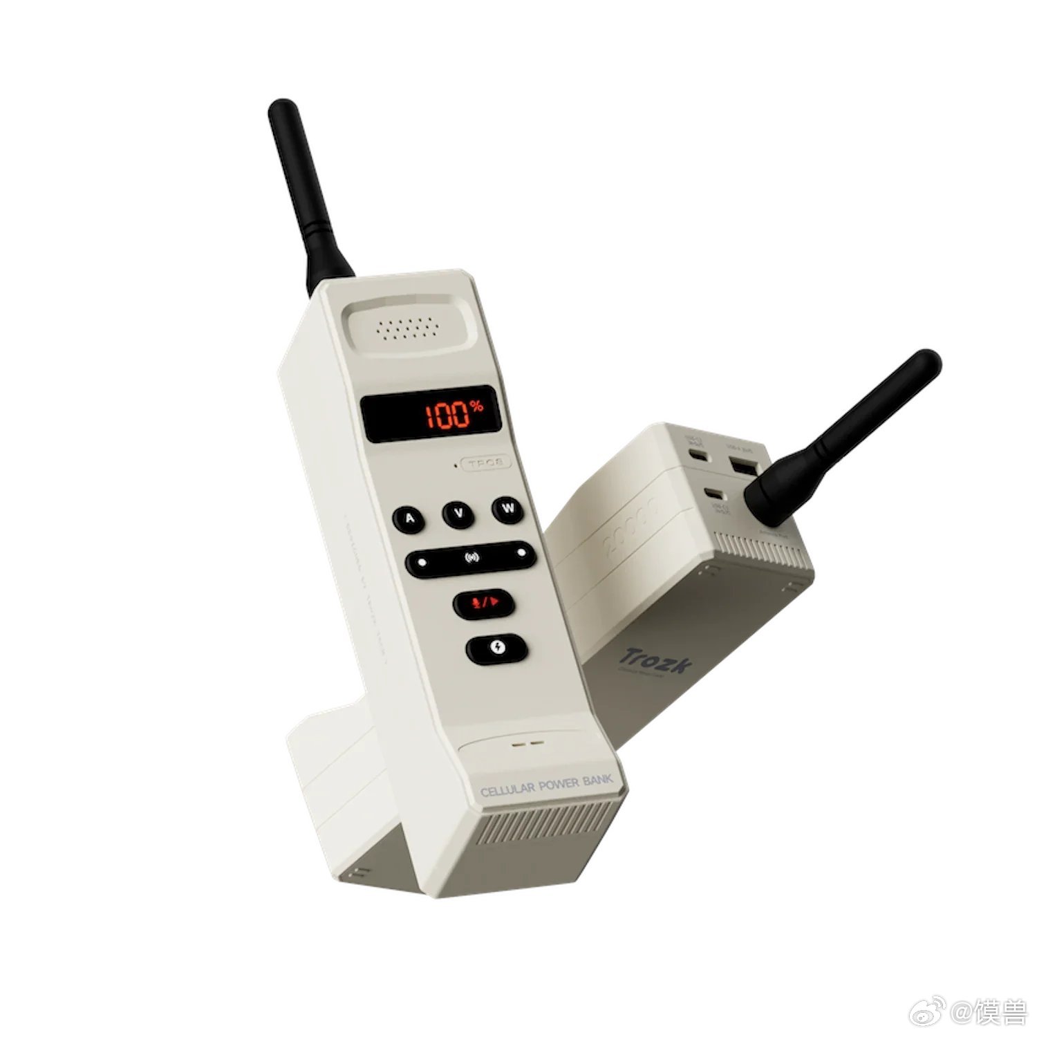 这款充电宝就挺给力的，20000mAh,165W，形状像个大哥大，主要是还能当