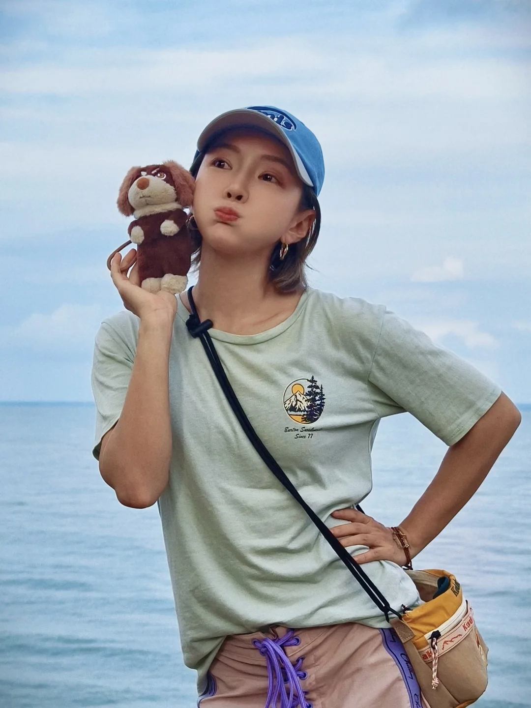 市集挖到宝✨小狗🐶挂件直接拿捏夏日海边风