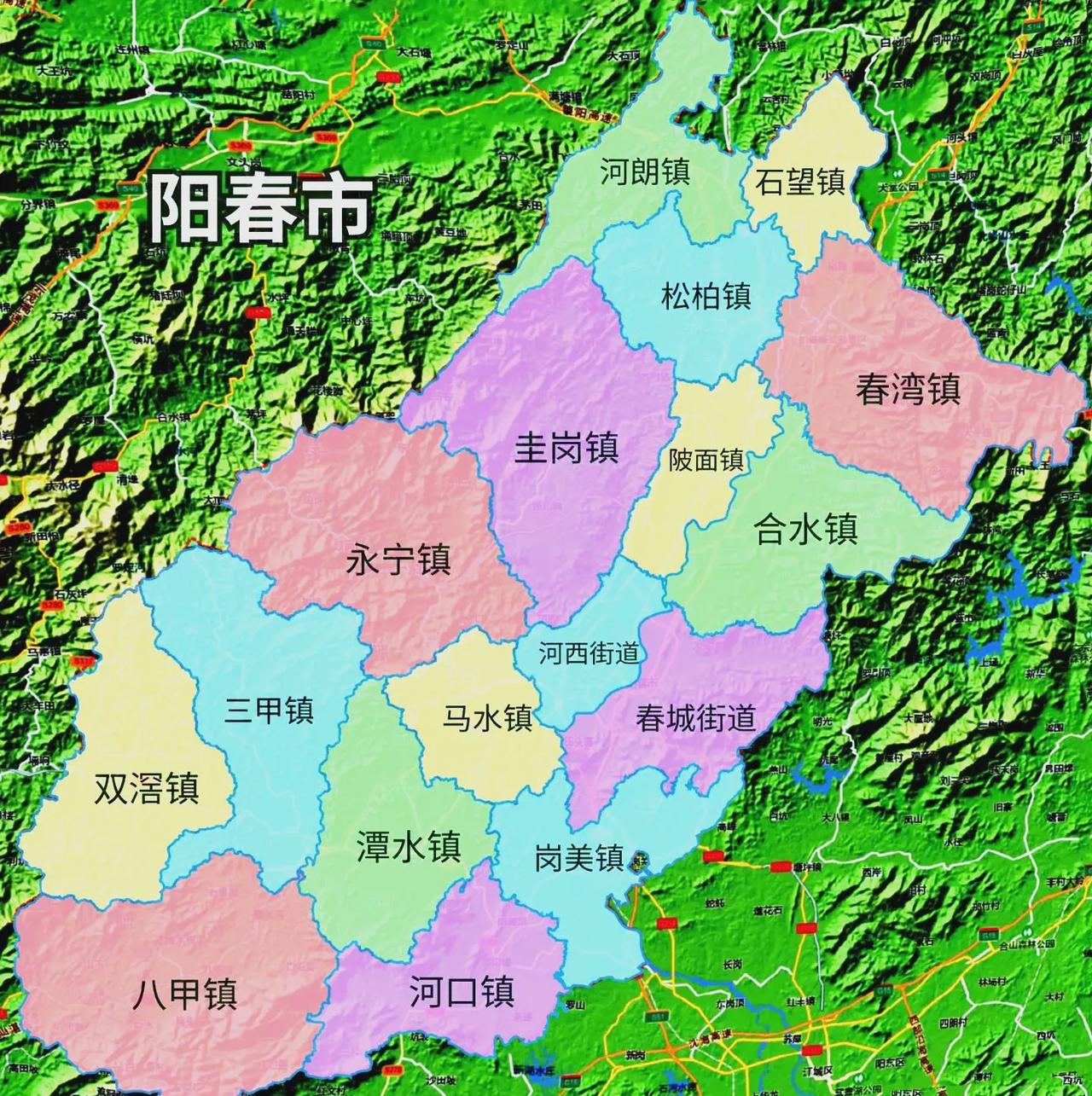 广东西部两个县级市阳春与罗定大PK！阳春与罗定两个县级市相邻，同处粤西，人口相差