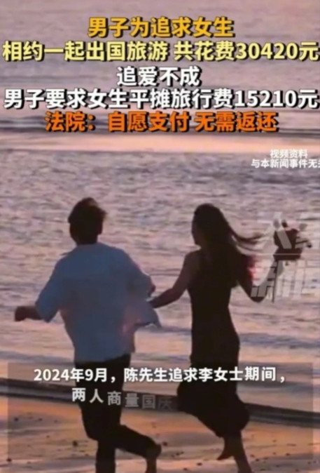 “玩不起！”上海，一男子为了追姑娘，花30420元报了个国外双人游！结果等2人回