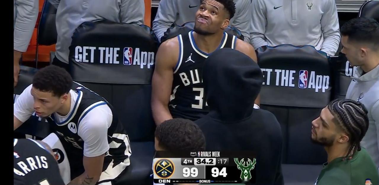 想走？字母哥竟然没经过MRI检查确认，就自己宣布伤势和休战计划！与掘金的比赛最