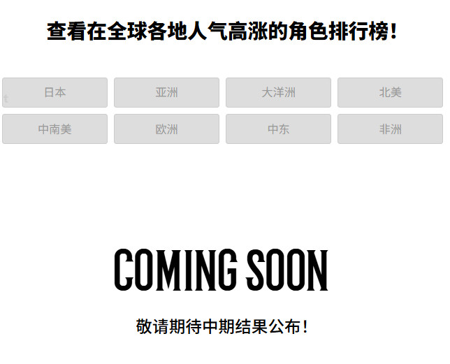 看起来本周官方不准备更新第二届全球海贼王角色人气投票「WT100」最新一周排名了