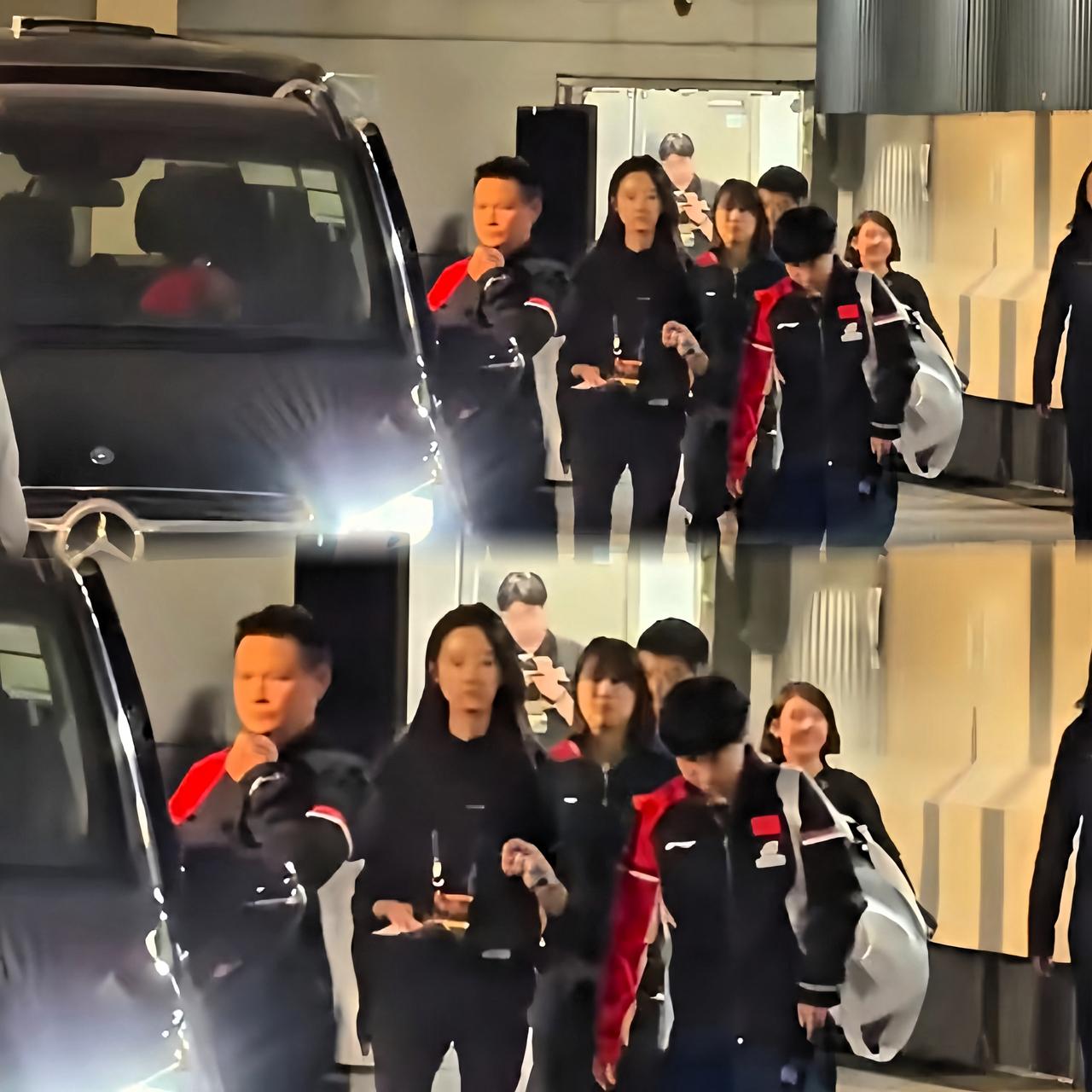 莎莎打完比赛回酒店，那气场真的绝了！帅到没朋友！德华在前面开道，coc