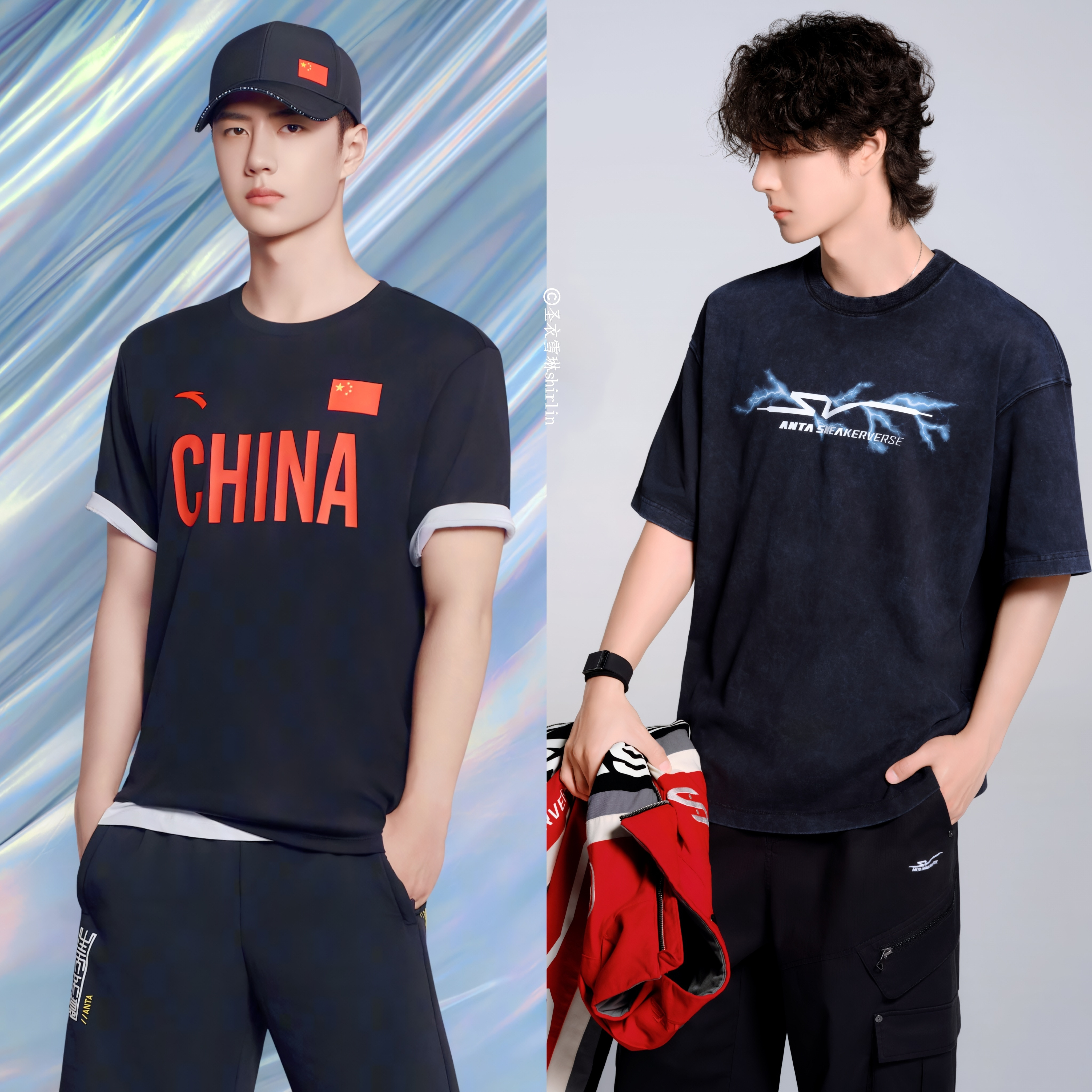 王一博直接把安踏带到nextlevel，国际时尚潮流[赞]​​​
