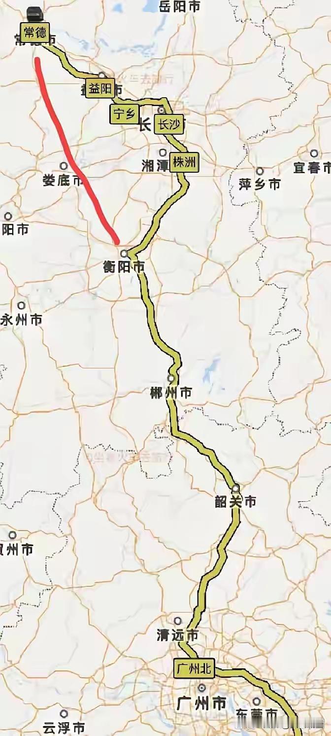 看了一下常德到广州的铁路运行图，不由得感慨：常德到广州真的不容易。永州离广州只