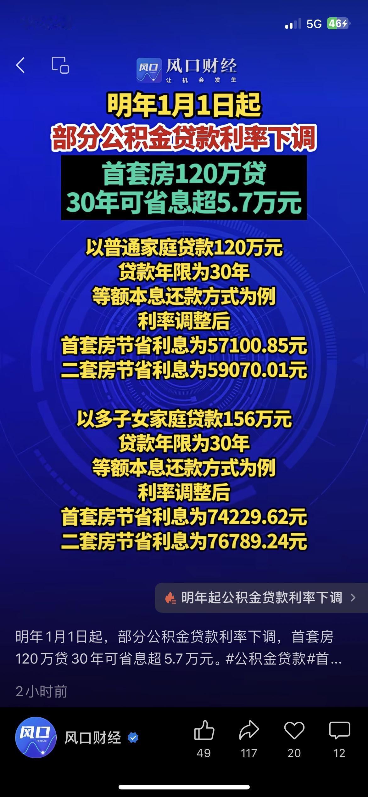 买房的人有福了！明年公积金贷款利率正式下调公积金贷款杭州小夫妻小周和小丽，凑首