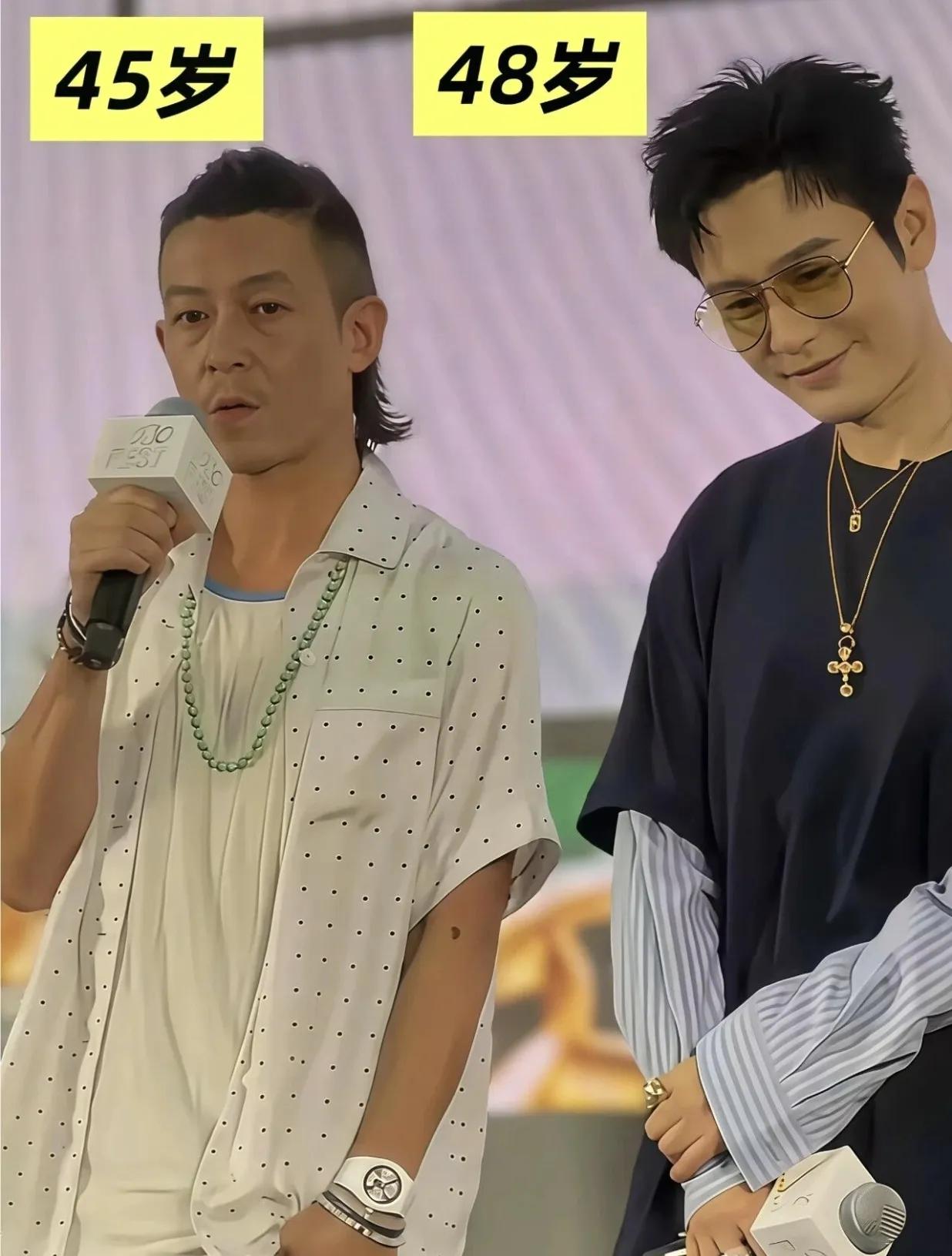 48岁黄晓明和45岁陈冠希，谁活明白了？？偶然间刷到一张黄晓明和陈冠希的合影