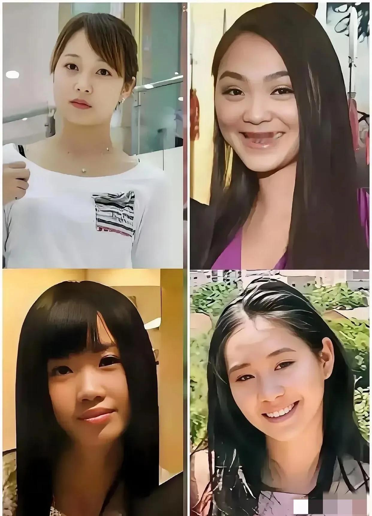 李连杰两任妻子四个女儿：左边的两个是黄秋燕的；右侧的两位是利智的！穿白衣服的