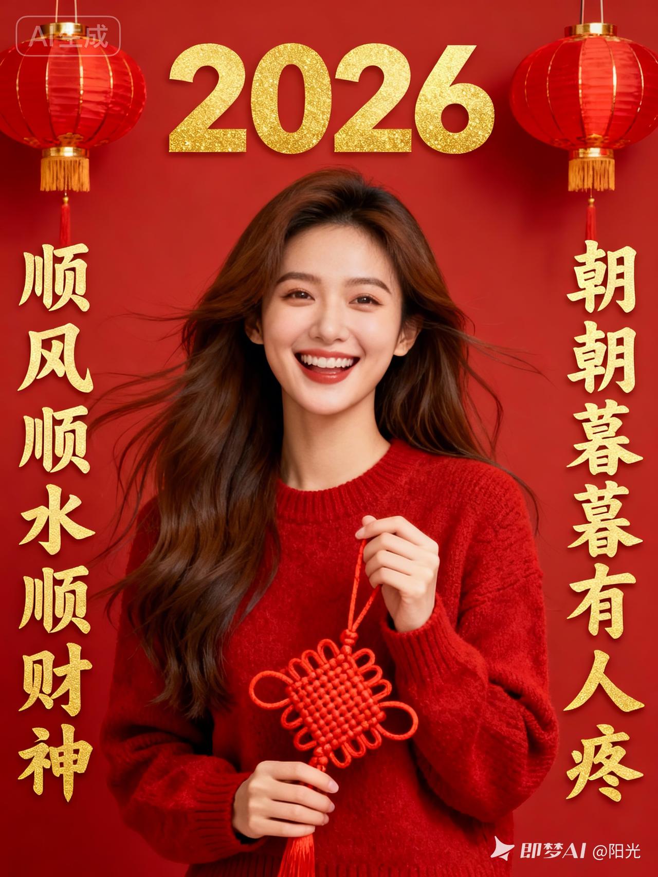 2026年新年快乐，顺风顺水顺财神！