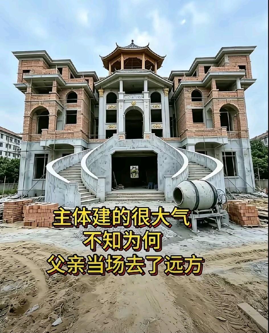 村里一户大富之家设计建造的豪宅！！有钱人的生活就是不一样，简直绝了！