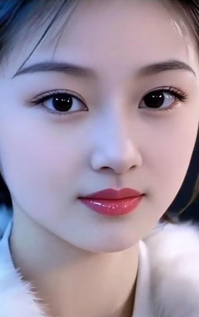 含笑一瞥，似春风拂面。