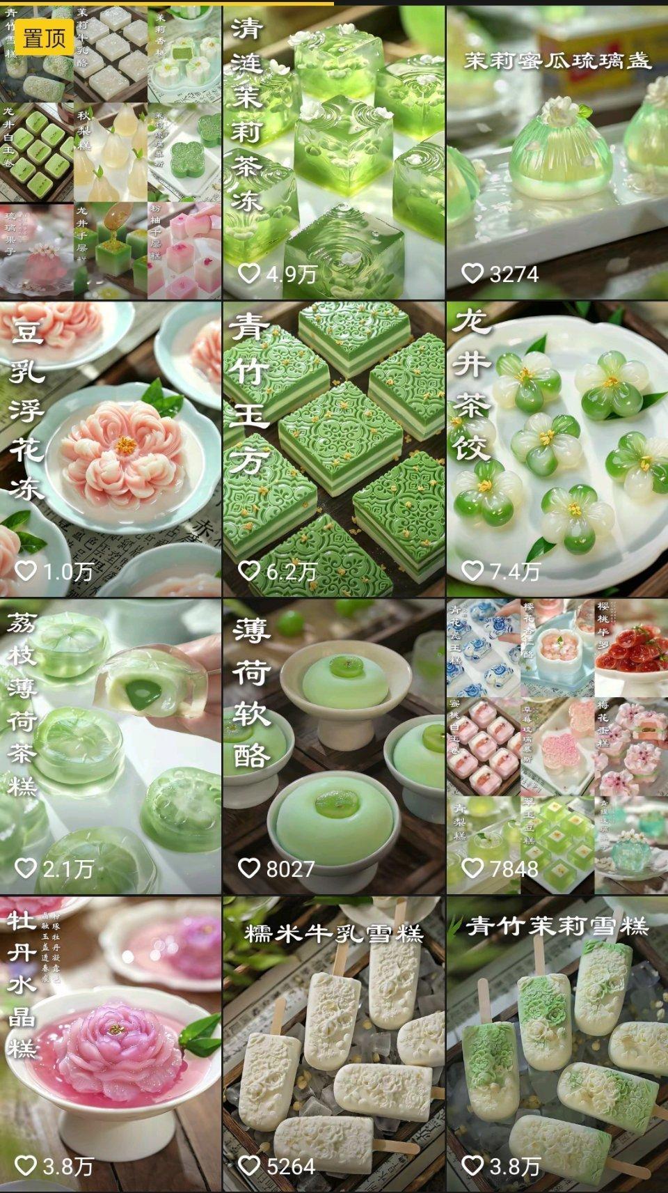 这个人做的糕点都好漂亮