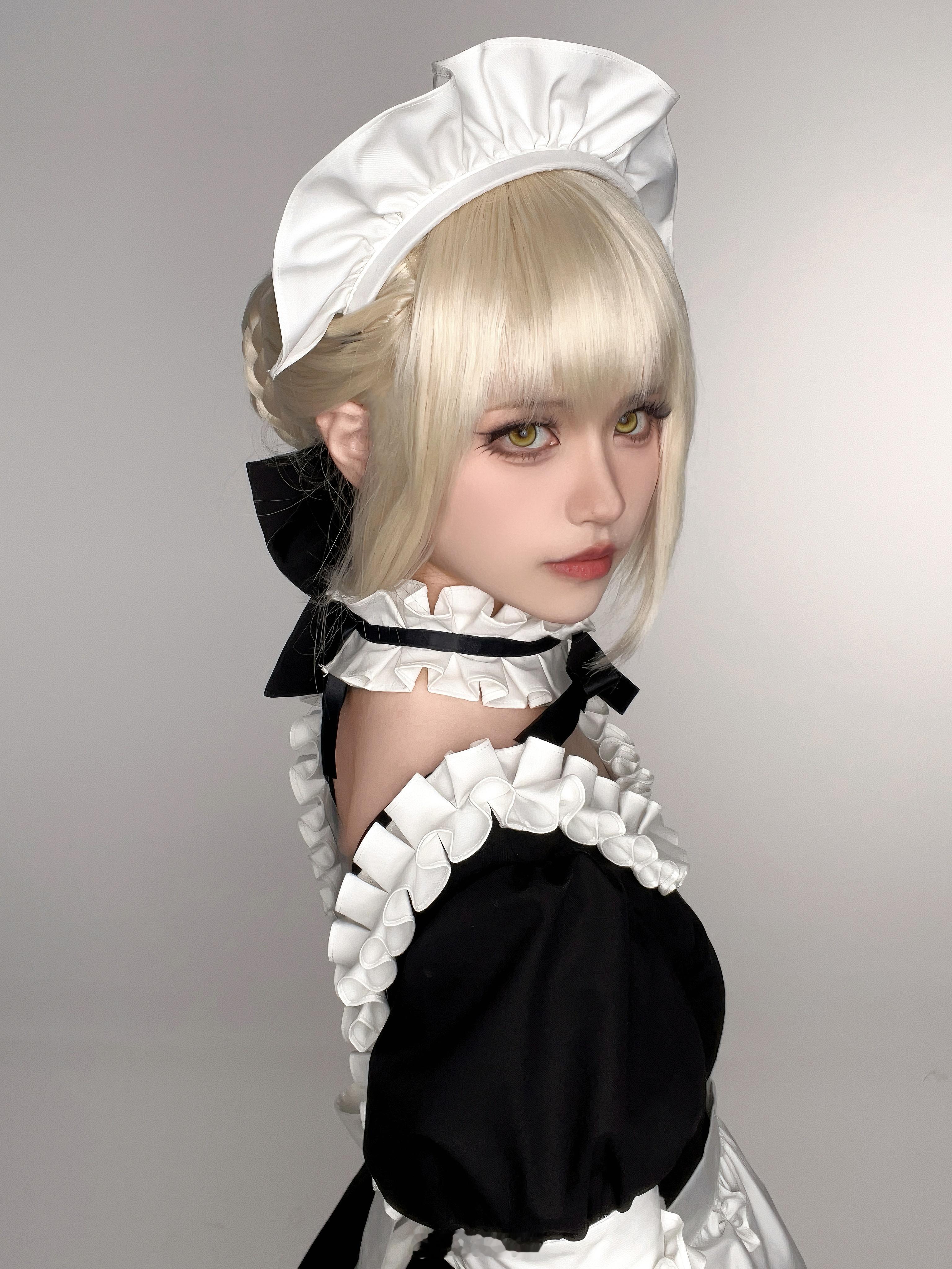 fatecosplay开门，你喊的女仆到了【上次出黑呆已经是四