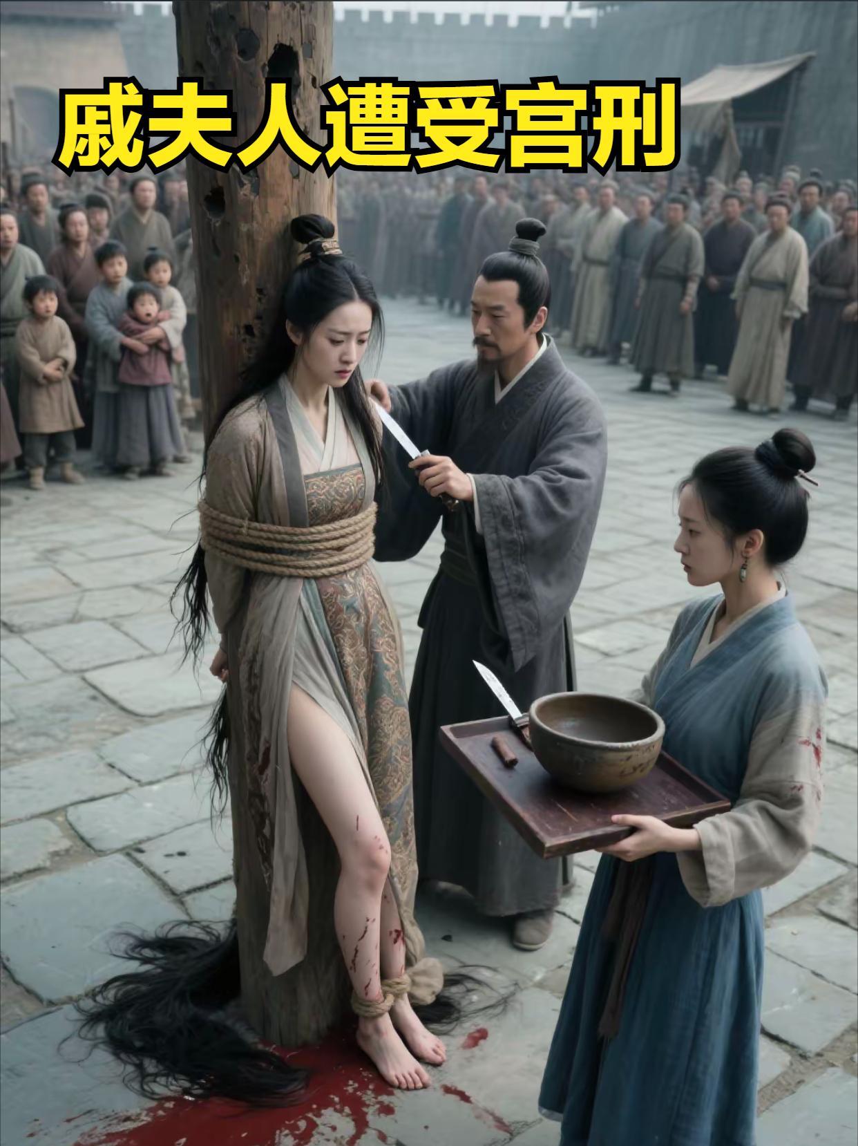 史上最惨女人：戚夫人竟然遭受“宫刑”割性器。刘邦驾崩后，吕后掌权，戚夫人成