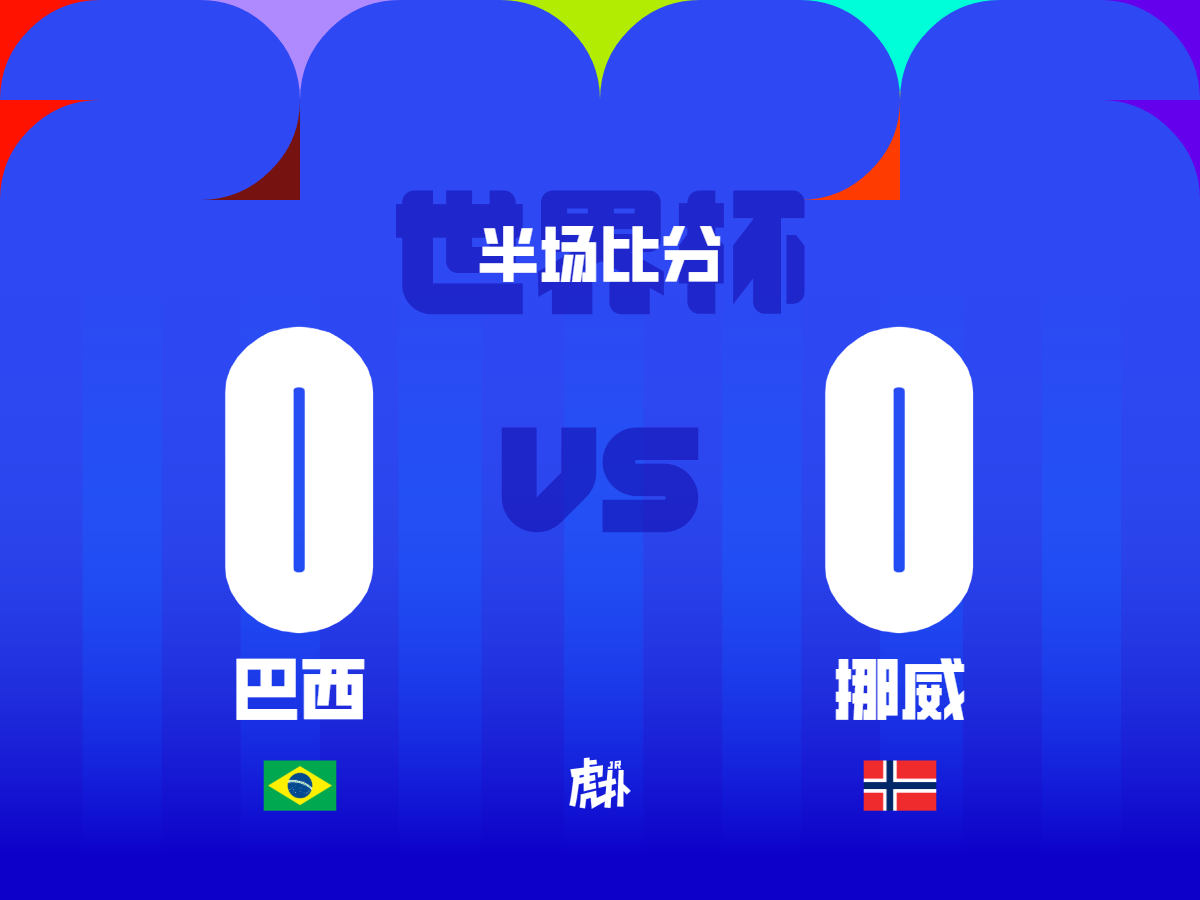半场: 巴西0-0挪威, 吉马良斯失点, 尼兰德扑点&多次救险