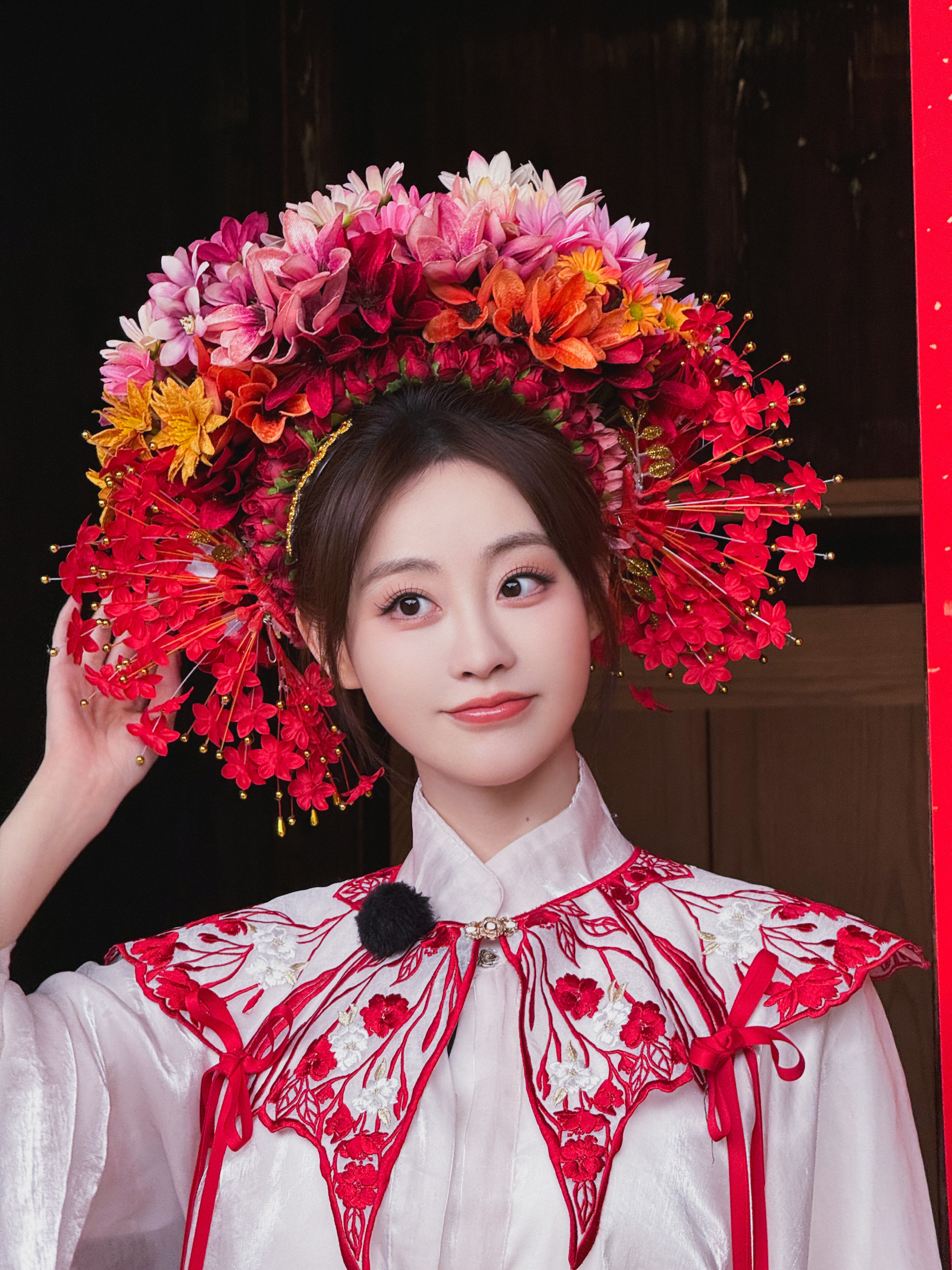 祝绪丹簪花祝真的好漂亮​​​