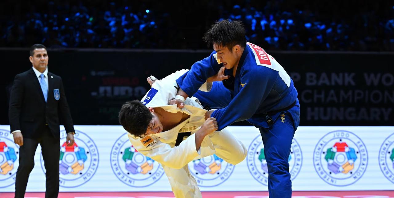 #柔道#2025年世界柔道锦标赛第五天，日本队收获颇丰，获得两枚金牌。男子-9