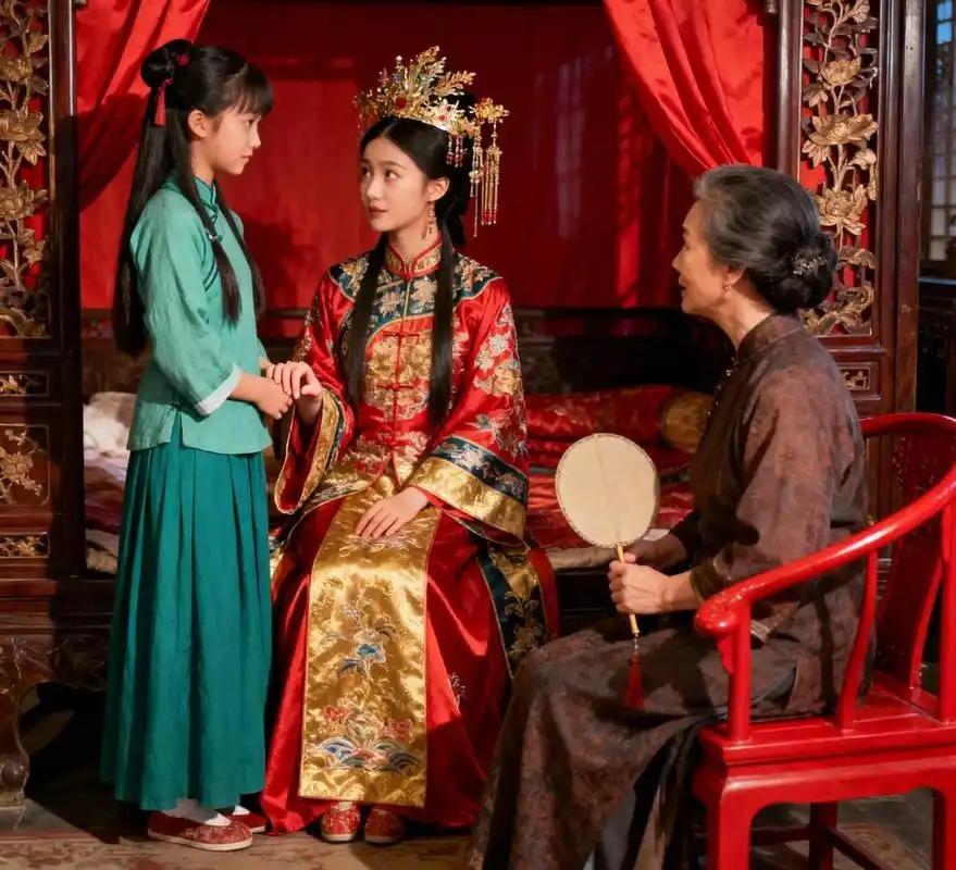 古代的小姐出嫁之时都有两个陪嫁丫鬟，其实就是侍寝丫头。毕竟女方是要怀孕的，在这