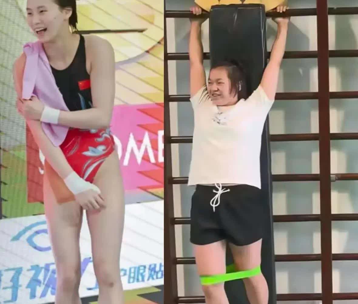 直到看了18岁的全红婵胖了一圈的样子后，才知道原来不是他太放纵，