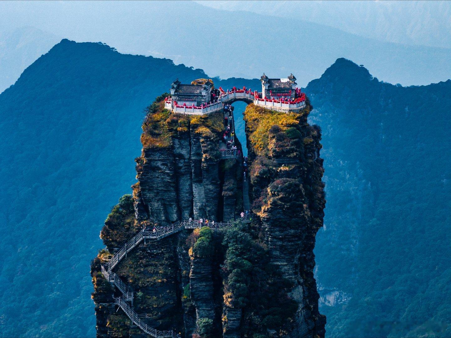 梵净山治好了我的选择困难症，一张图说清楚怎么玩最省力！👉东门进，观光车+索道