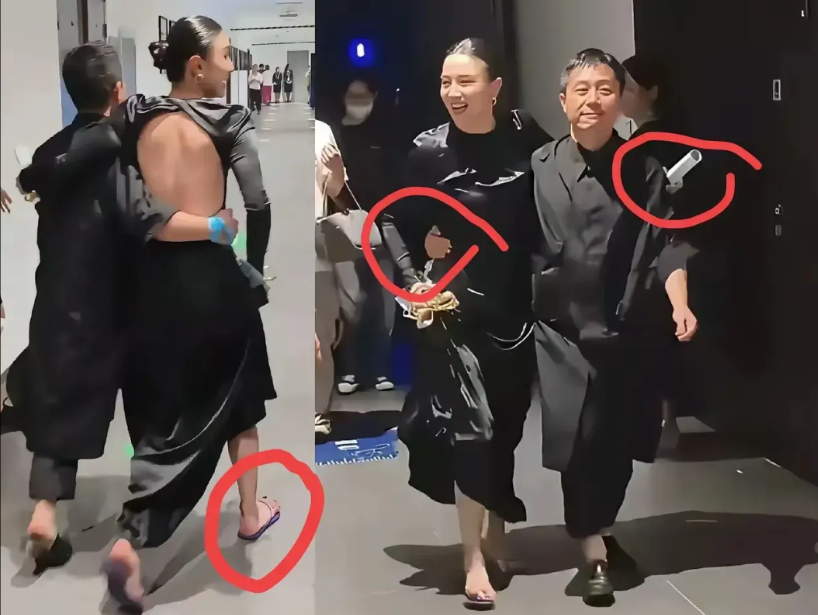 宋佳接过白玉兰奖杯时，脸上的笑还没收住。下台没几步，她就甩开高跟鞋踩进拖鞋里，一