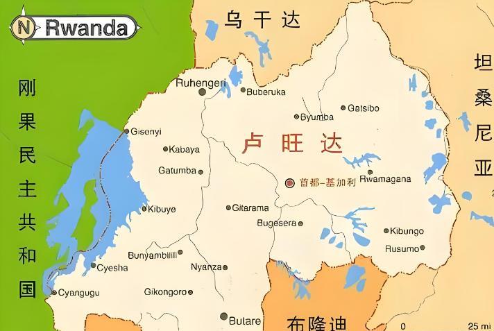 卢旺达自从1994年的大屠杀以后，全国民族就统一改为卢旺达族，再也没有其他民族。