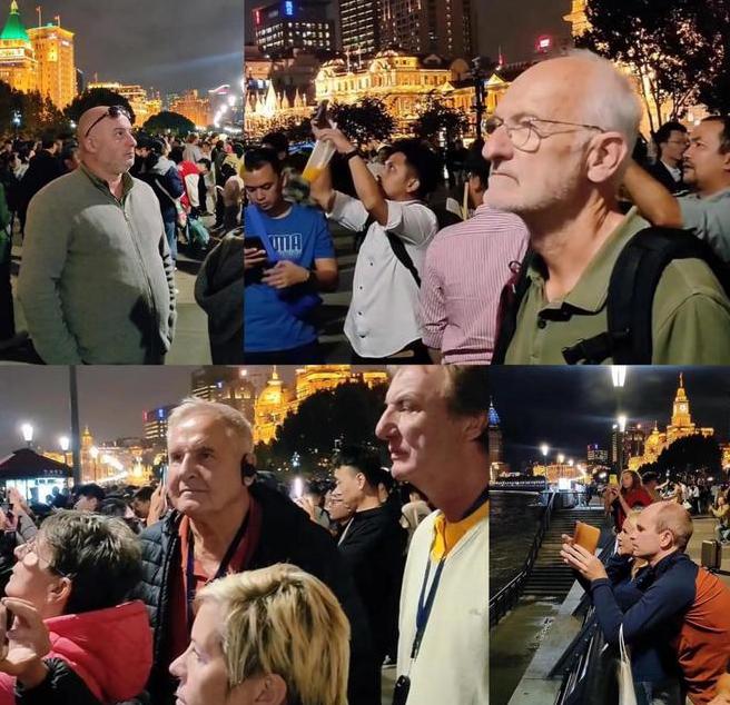 为什么很多美国人到了中国后不笑？全都表情严肃的看着中国的一切!来中国玩的外国人越
