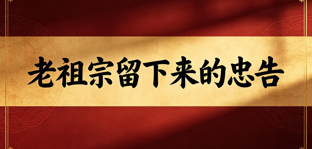 老祖宗留下来的忠告①衣服贵在崭新，人情贵在旧交。②酒肉相伴时朋友众多，危