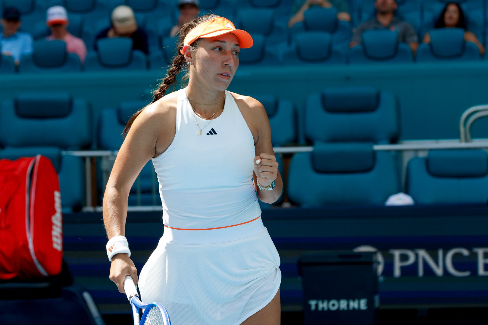 在主场的稳定发挥🙌WTA1000迈阿密站第三轮，5号种子佩古拉以6-26-2