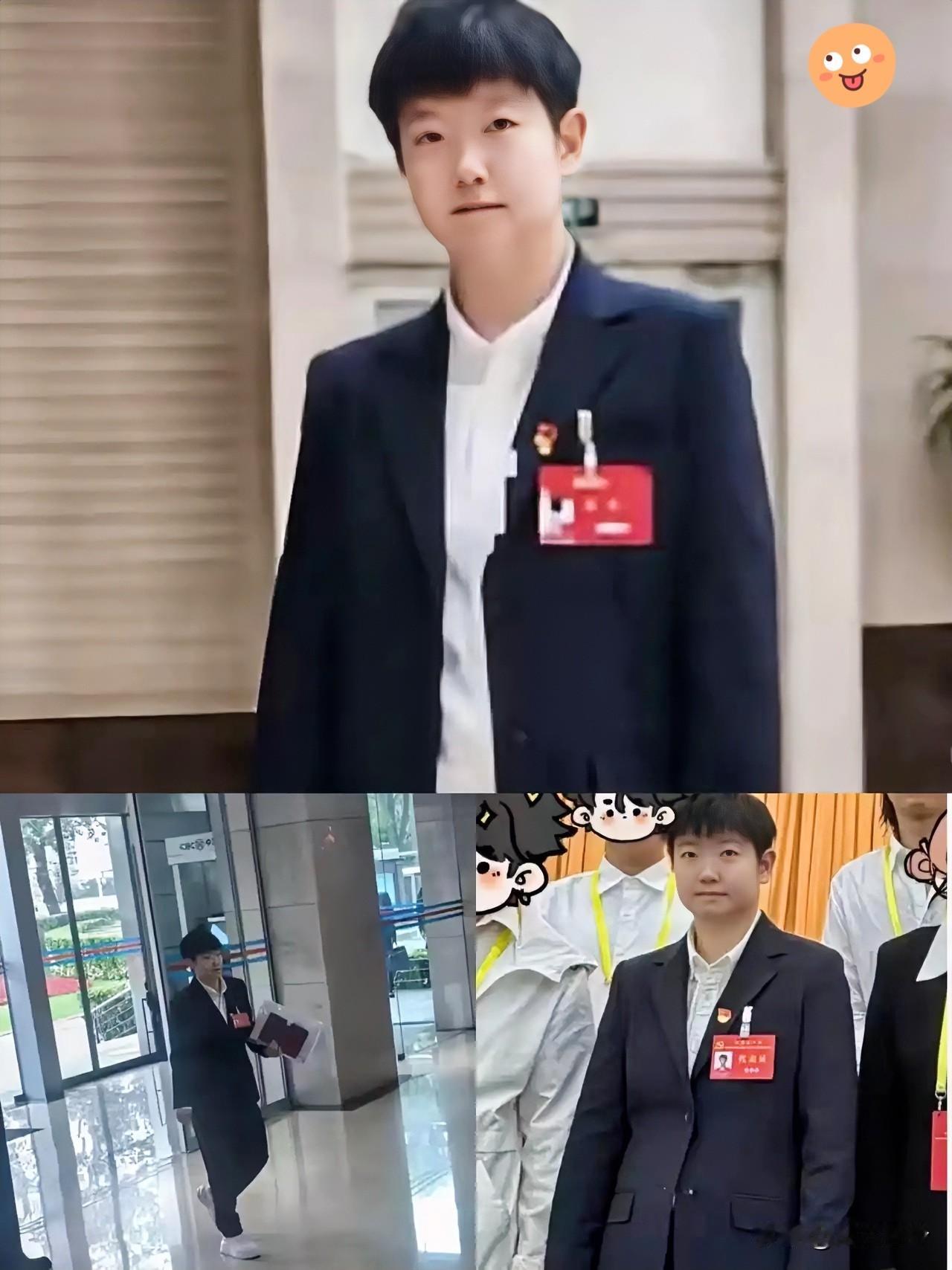 🔥太出彩了！孙颖莎迎来双重身份，惊艳众人。头戴党徽、身挂代